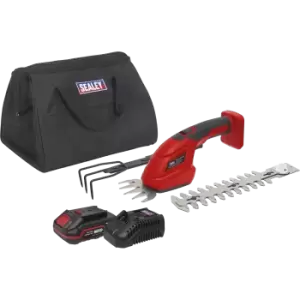 Image of Sealey CP20VGT3 20v Cordless SV20 Series 3 in 1 Garden Tool 1 x 2ah Li-ion Charger Bag