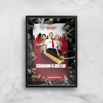 Image of Shaun Of The Dead Giclee Art Print - A4 - Black Frame