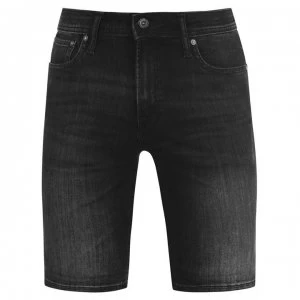 Image of Jack and Jones Liam Skinny Jean Shorts - Black 874