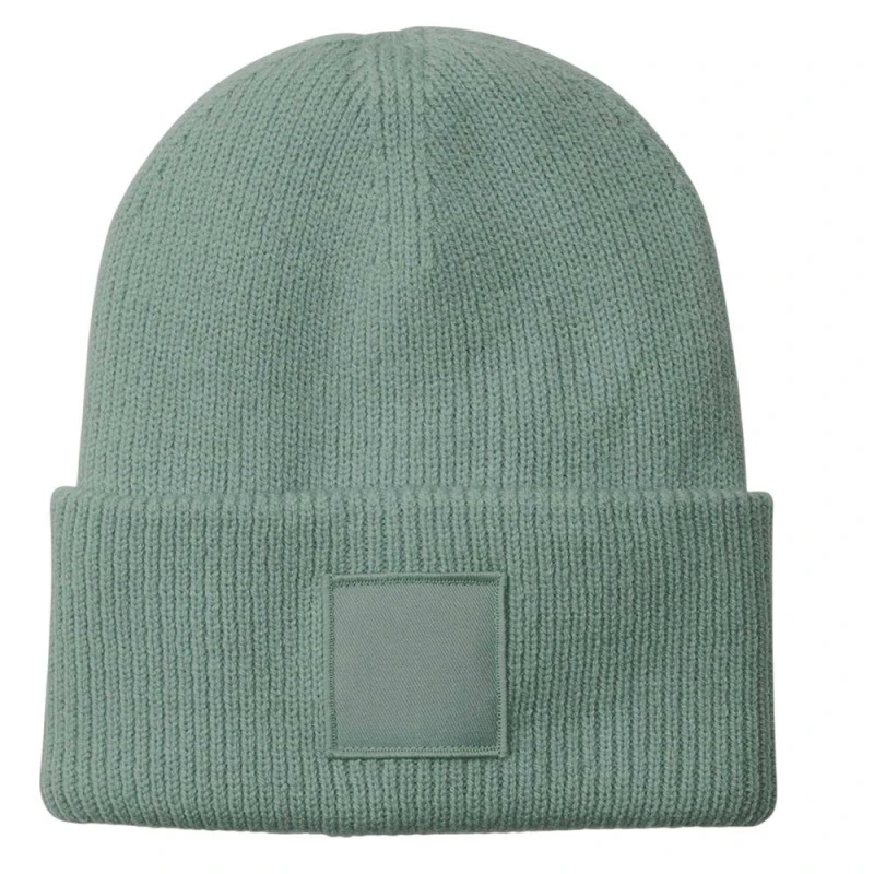 Image of Beechfield Mens Tonal Patch Cuffed Beanie in Light Green Light Green Male One Size