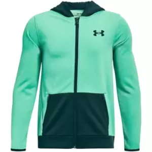 Image of Under Armour Fleece Full Zip Hoody Junior Boys - Green