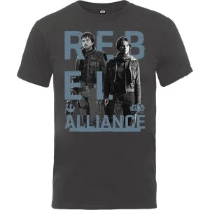 Image of Star Wars - Rogue One Rebel Alliance Kids 7 - 8 Years T-Shirt - Grey