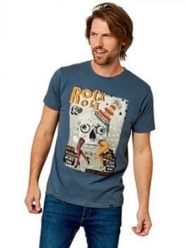 Image of Joe Browns Rocking Xmas T-Shirt - Charcoal Size M, Men