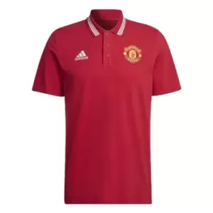 Image of 2022-2023 Man Utd DNA Polo Shirt (Red)