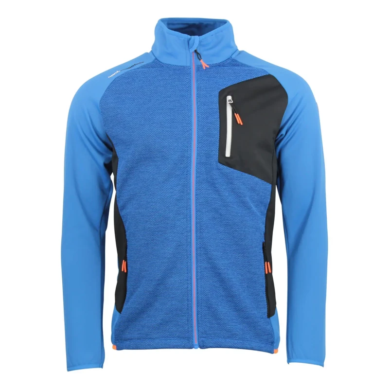 Image of Fleece tracksuit jacket Peak Mountain Cerin Bleu Male L