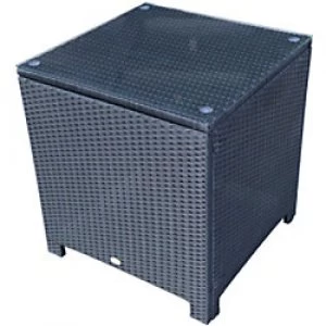 Image of Outsunny Rattan Side Table 01-0724 Black