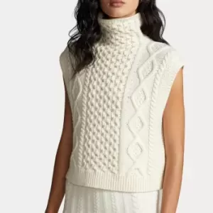 Image of Polo Ralph Lauren Womens Sleeveless-Pullover - Cream - M