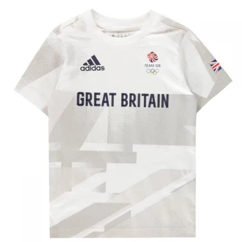 Image of adidas Team Great Britain T Shirt Juniors - White