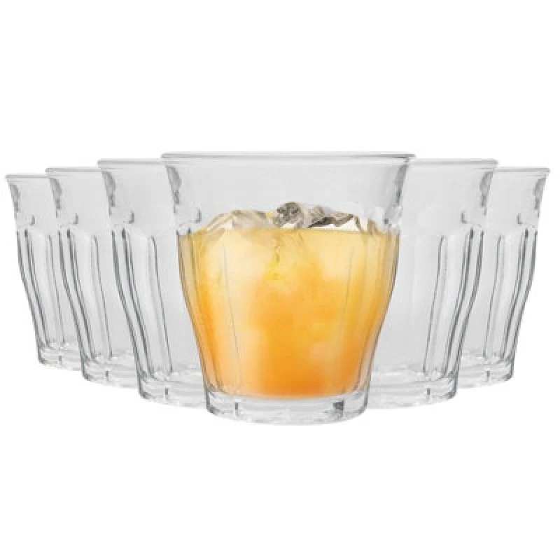 Image of Duralex Picardie Drinking Glasses - 200ml - Pack of 6 Clear