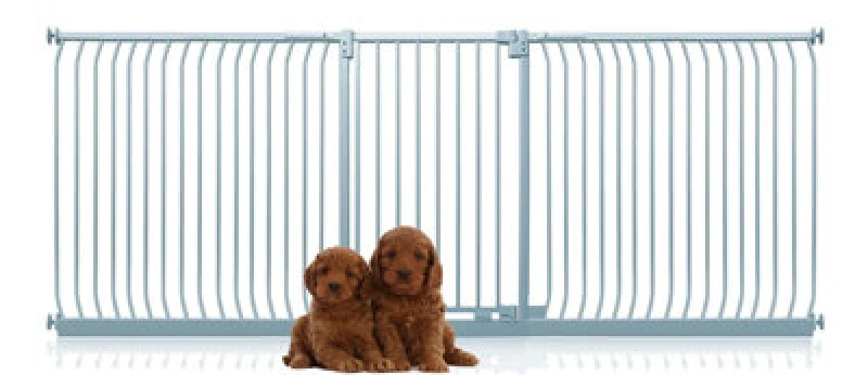 Image of Bettacare Extra Tall Elite Dog Gate, 271Cm - 280Cm, Matt Grey, Extra Tall 96.8Cm In Height, Pressure Fit Pet Gate