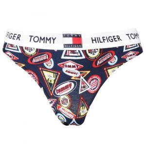 Image of Tommy Bodywear 85 Cotton Bikini Bottoms - NAVY BADGES00O