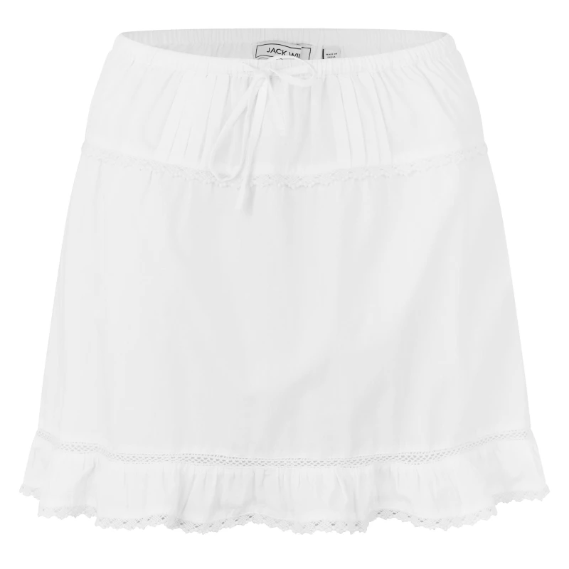 Image of Jack Wills Womens JW Tie Maxi Skirt Bright White female 6 (2XS)