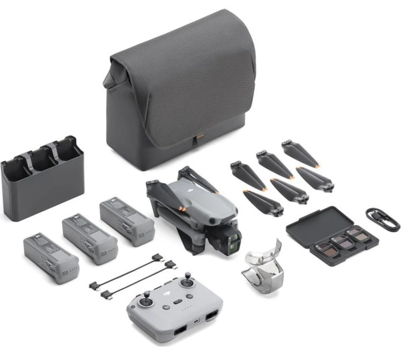 Image of DJI Air 3S Drone Fly More Combo with RC-N3 Remote Controller - Grey, Silver/Grey 6941565989925