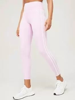 Image of adidas Training Training Essentials 3 Stripe 7/8 Leggings - Light Purple, Light Purple, Size S, Women