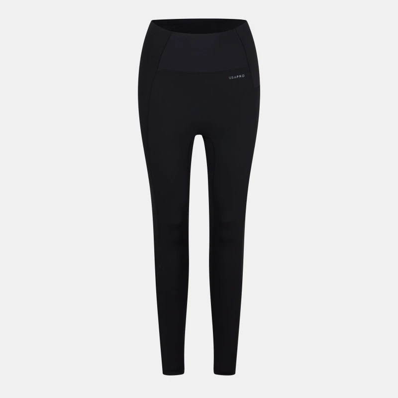 Image of USA Pro USAPro Core High Rise Leggings Womens Black female 6 (34)
