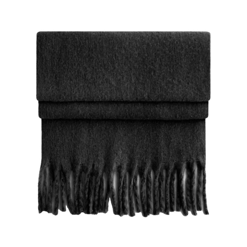 Image of Beechfield Mens Fluffy Scarf in Black Male One Size