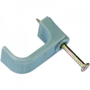 Image of Wickes Twin and Earth Cable Clips - Grey 10mm Pack of 30