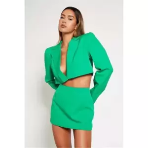 Image of I Saw It First Premium Woven Mini Skirt Co-Ord - Green