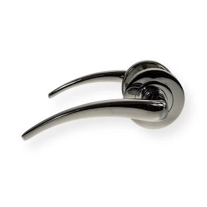 Image of LocksOnline Gull Lever Door Handle on Round Rosette