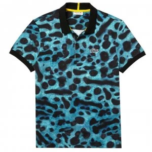 Image of Lacoste Nat Geo Print Polo Shirt - Frog