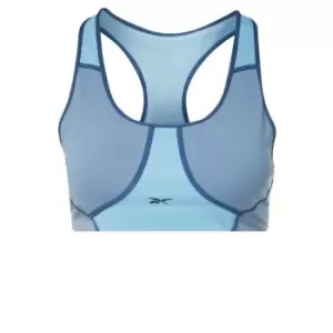 Image of Reebok Lux Racer Colorblocked Padded Bra (Plus Size) Wome - Blue
