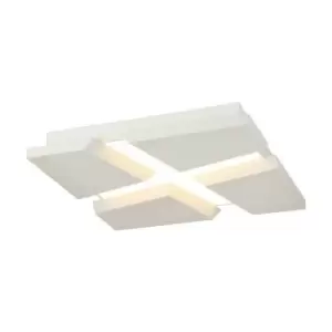 Image of Flush Ceiling, 1 x 50W LED, 3000K, 3500lm, Sand White - Luminosa Lighting