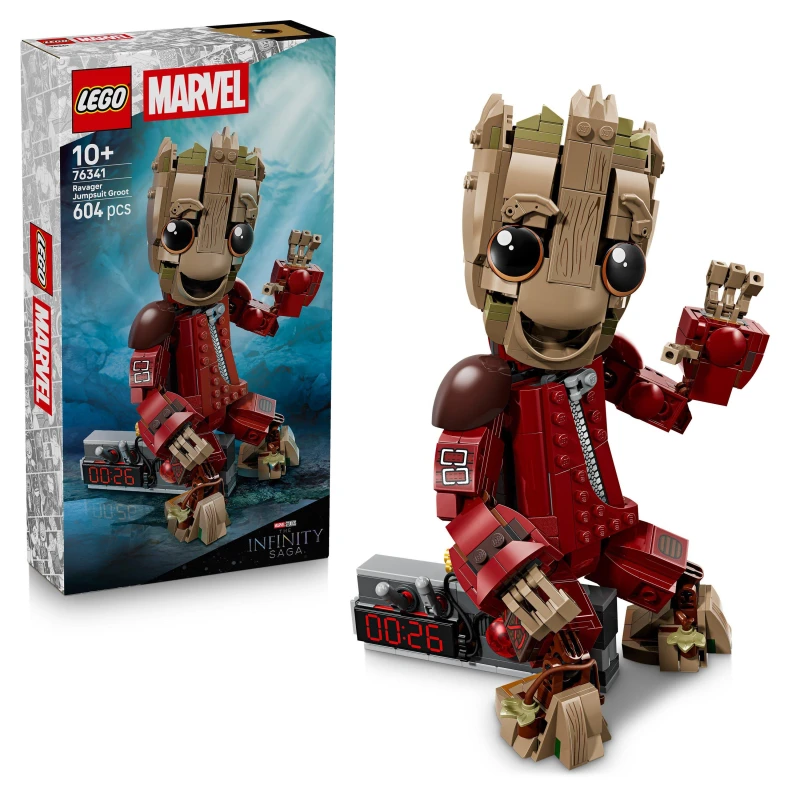 Image of LEGO Marvel Ravager Jumpsuit Groot Building Toy 76341