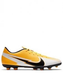 Image of Nike Mens Mercurial Vapor 12 Club Mg Football Boots, Orange/White, Size 7, Men