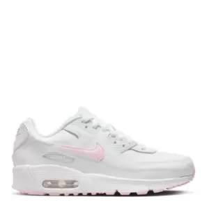 Image of Nike Air Max 90 LTR Big Kids Shoes - White