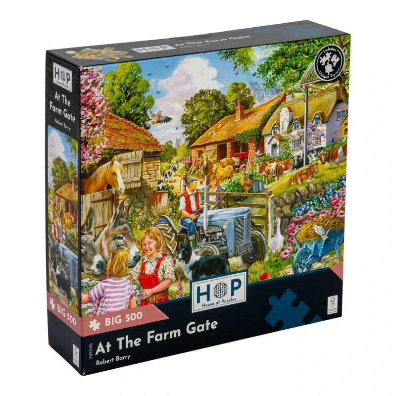 Image of The House Of Puzzles At The Farm Gate, BIG 500 Piece Jigsaw Puzzle Multi unisex