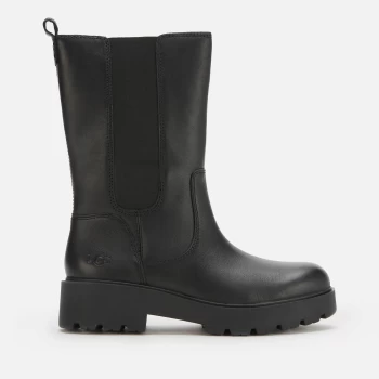 Image of UGG Womens Holzer Waterproof Leather Chelsea Boots - Black - UK 6