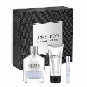 Image of Jimmy Choo Urban Hero Gift Set 100ml Eau de Parfum + 100ml Aftershave Balm + 7.5ml EDP
