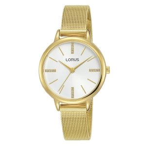 Image of Lorus RG214QX9 Ladies Light Gold Dress Mesh Bracelet Watch