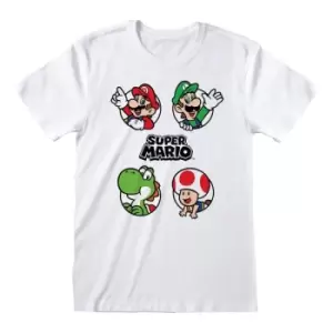 Image of Nintendo Super Mario T-Shirt Circles Size XL