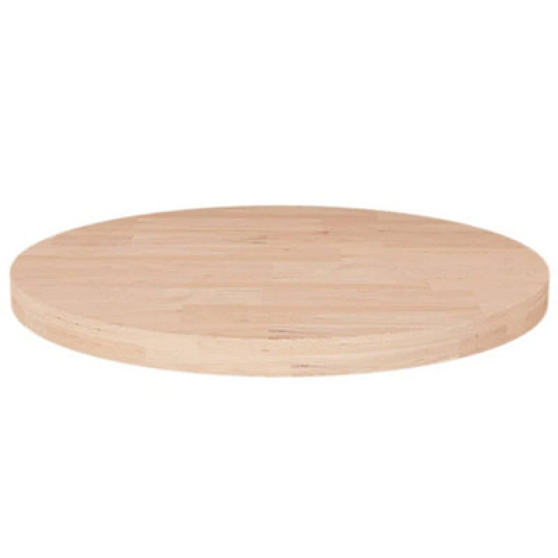 Image of Vidaxl Round Table Top Ã?50X2,5cm Untreated Solid Wood Oak, Brown 342902