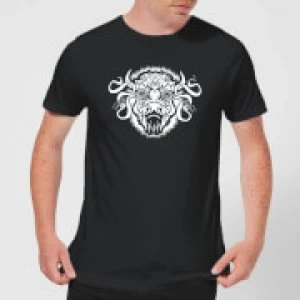 Image of American Gods Buffalo Head Mens T-Shirt - Black - M