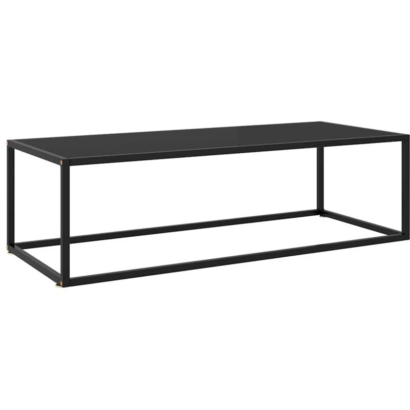 Image of VIDAXL Coffee Table Black with Black Glass 120x50x35cm Vidaxl 8720286058121