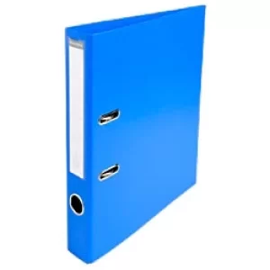 Image of Prem'Touch Lever Arch File PVC A4, S50mm 2 Ring, Blue, Pack of 10