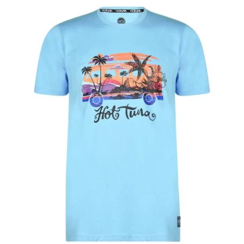 Image of Hot Tuna Crew T Shirt Mens - P.Blue Camper