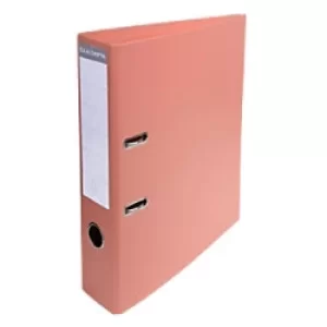Image of Exacompta Prem Touch Lever Arch File 53705E 75mm PVC, Cardboard 2 ring A4 Pink Pack of 10