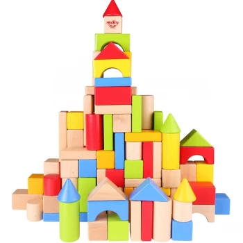 Image of Wooden Builder Blocks - 100 Pieces