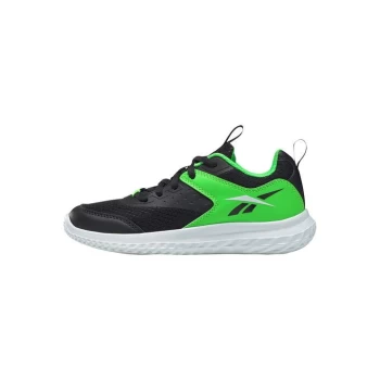 Image of Reebok Rush Runner 4 Shoes - Core Black / Solar Lime / Clou