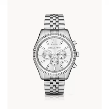 Image of Michael Kors Mens Lexington Watch - Silver