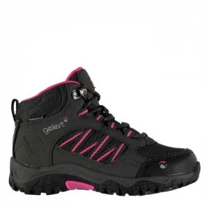 Image of Gelert Horizon Waterproof Childrens Walking Boots - Charcoal/Pink
