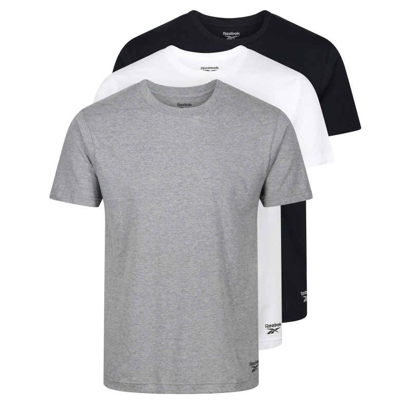 Image of Reebok 3 Pack T Shirt Mens - Multi Multi S