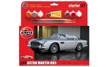 Image of Airfix Aston Martin DB5 Silver Medium Starter Set