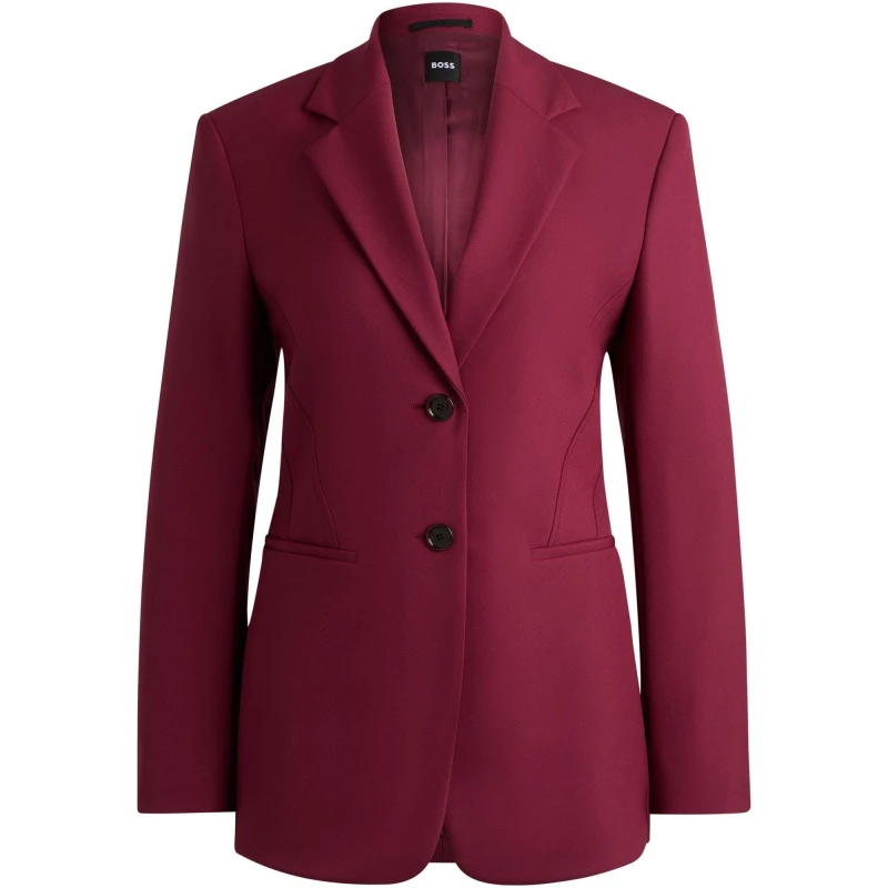 Image of Boss Womens Jizena Formal Jacket Dark Red female 4 (XXS)