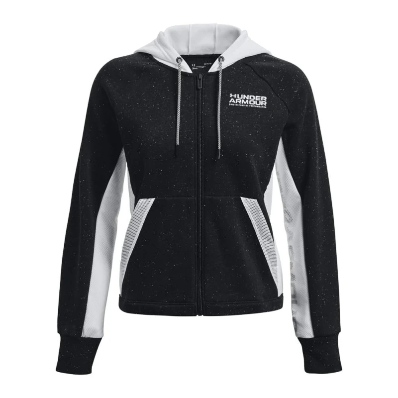 Image of Under Armour UA Rival Full Zip Hoody - Black 4