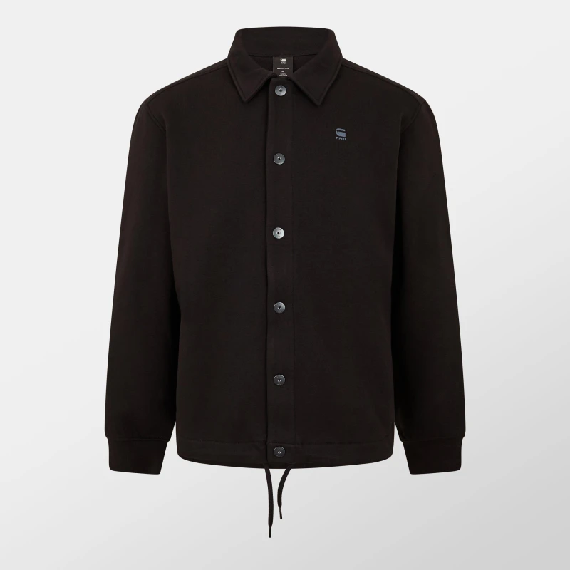 Image of G Star Mens Cotton Long Sleeve Coach Jacket Dk Black male Medium