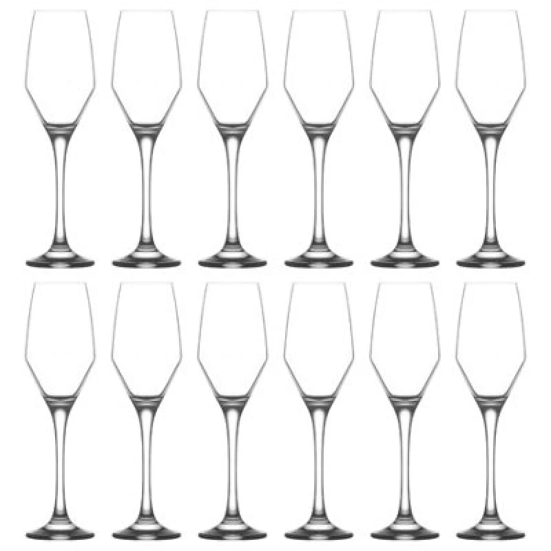 Image of LAV Glassware Lav Ella Glass Champagne Flutes - 230ml - Pack Of 12